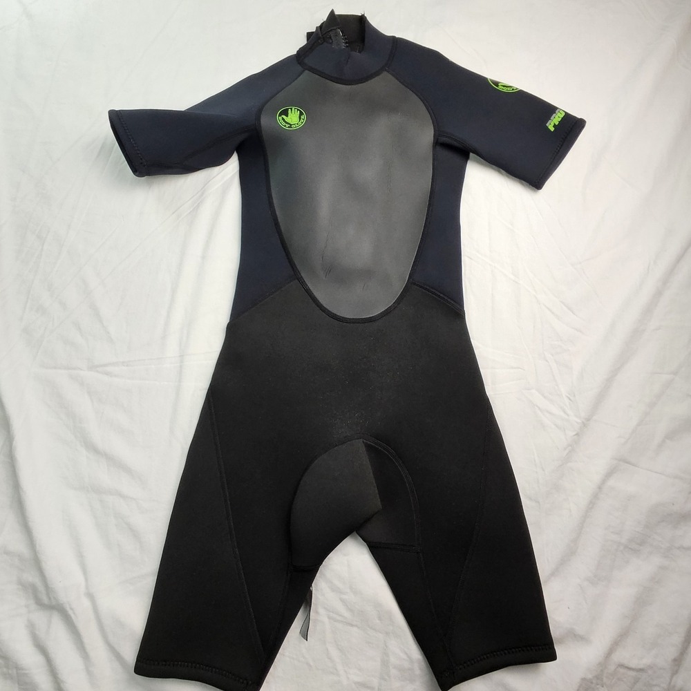 Body Glove PRO 3 Youth 10 Wetsuit Shorty Black 2mm Neoprene Surf Dive Swim Kids